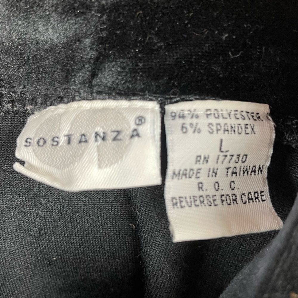 Stance Black Velour Top Size L EUC - Picture 4 of 4